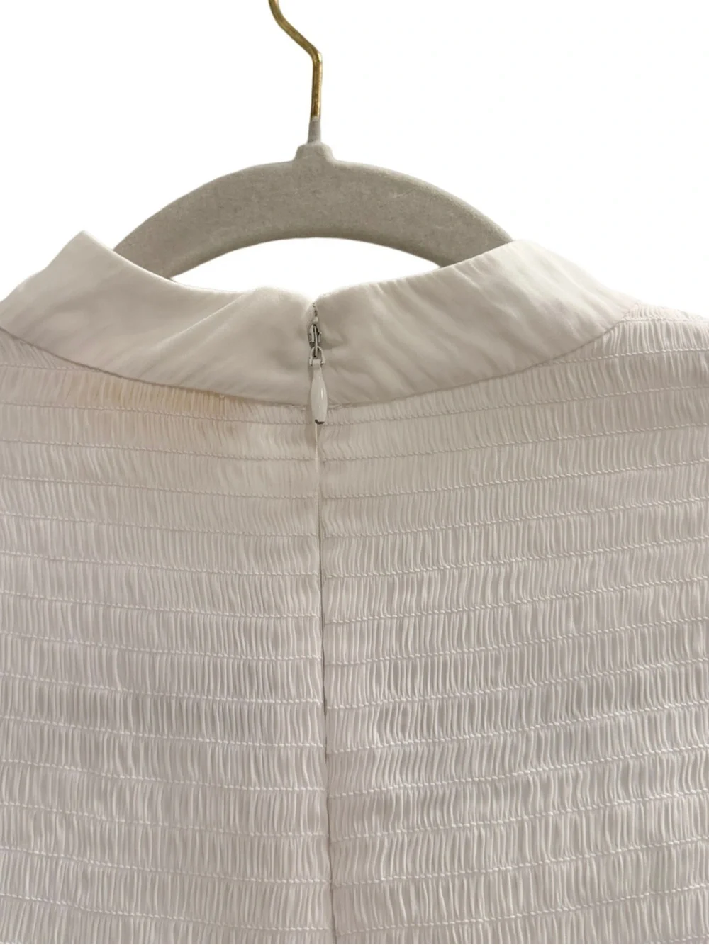 RAMY BROOK Justine Smocked Bell Long Sleeve Blouse White Size Small - Picture 7 of 13